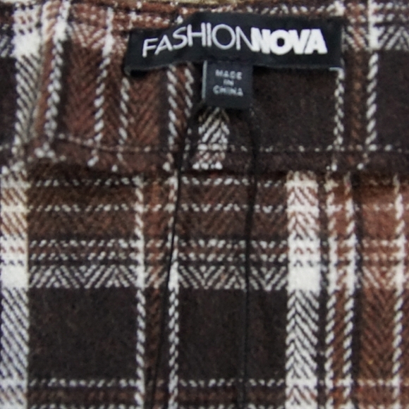 Brown Plaid Corset - Picture 5 of 8